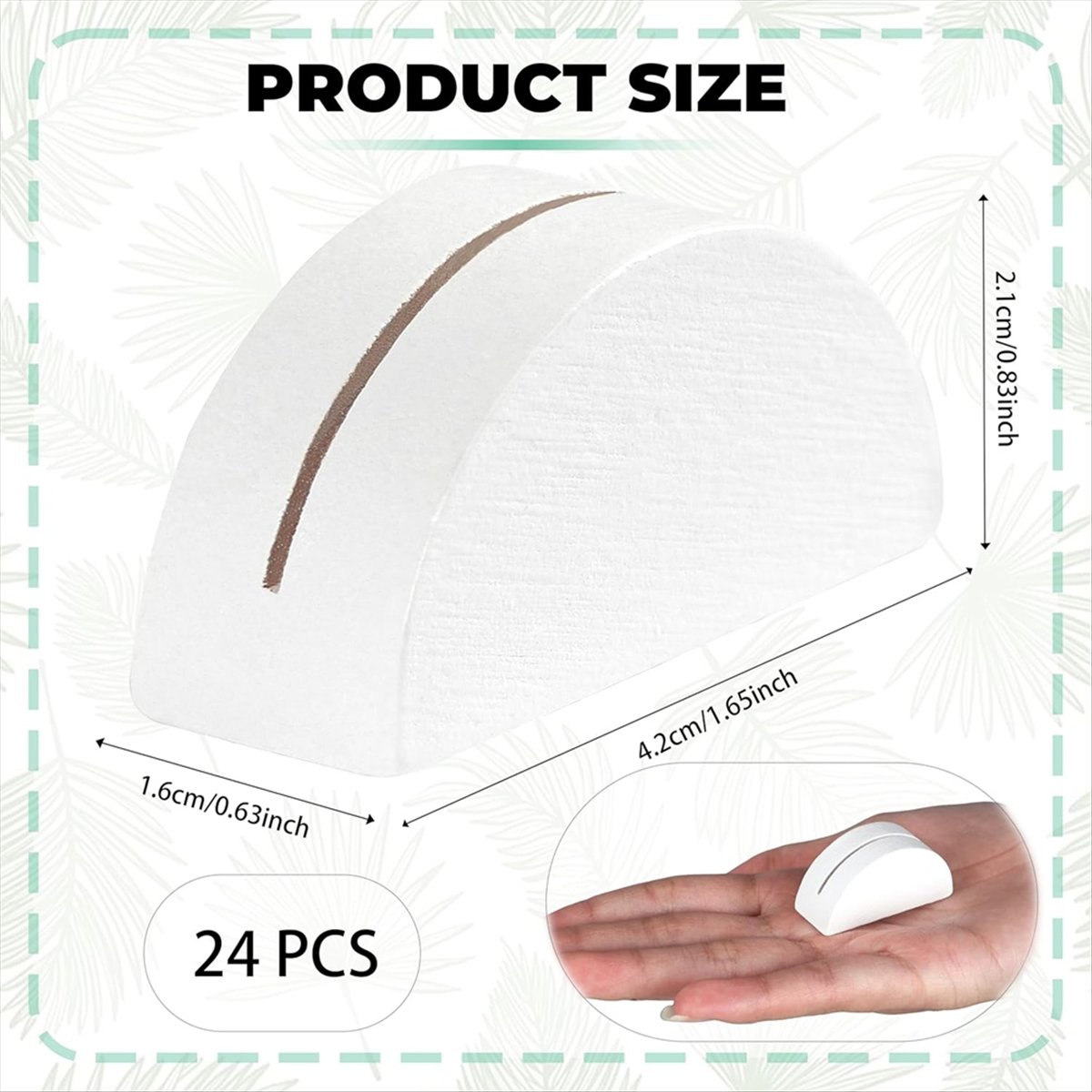 Gardening Tools With Names - Reliable- 24PCS White Table Number Stands,