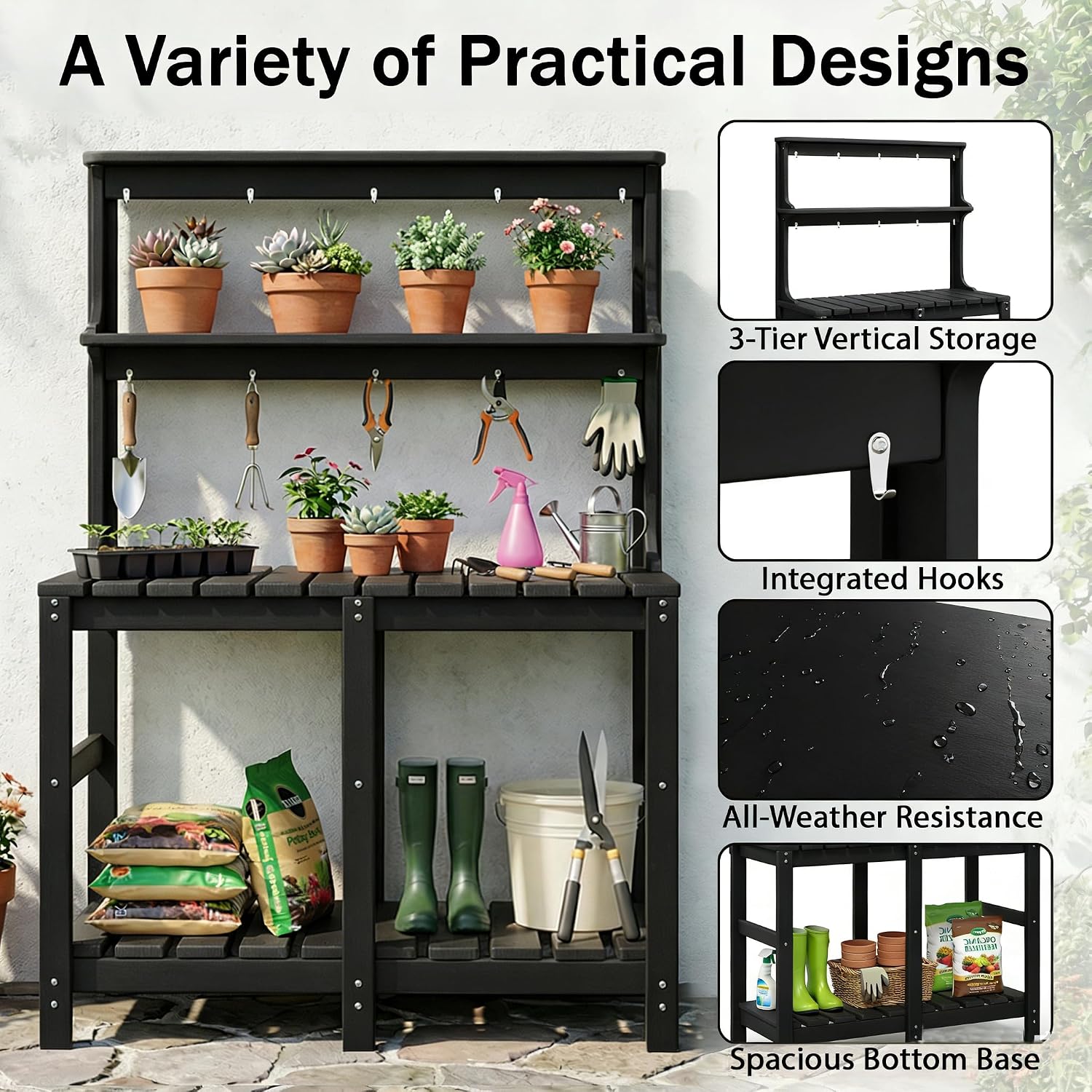 All Weather HDPE Potting Table - огляд і ціна Gardening Tools Toolstation