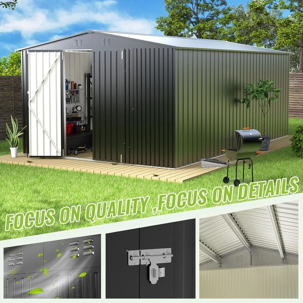 Durable Metal Outdoor Storage  - огляд і ціна Gardening Tools Equipment