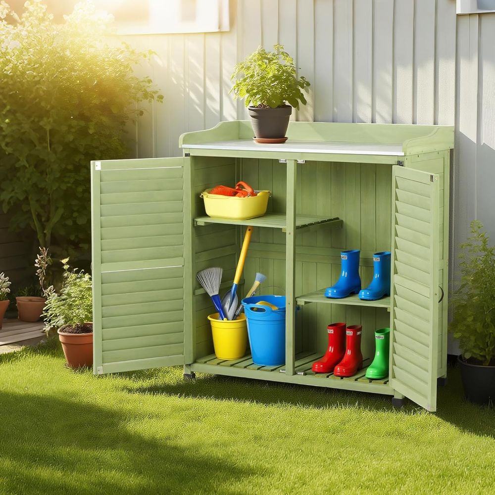 Outdoor Potting Bench with Met - огляд і ціна Gardening Tools Toolstation