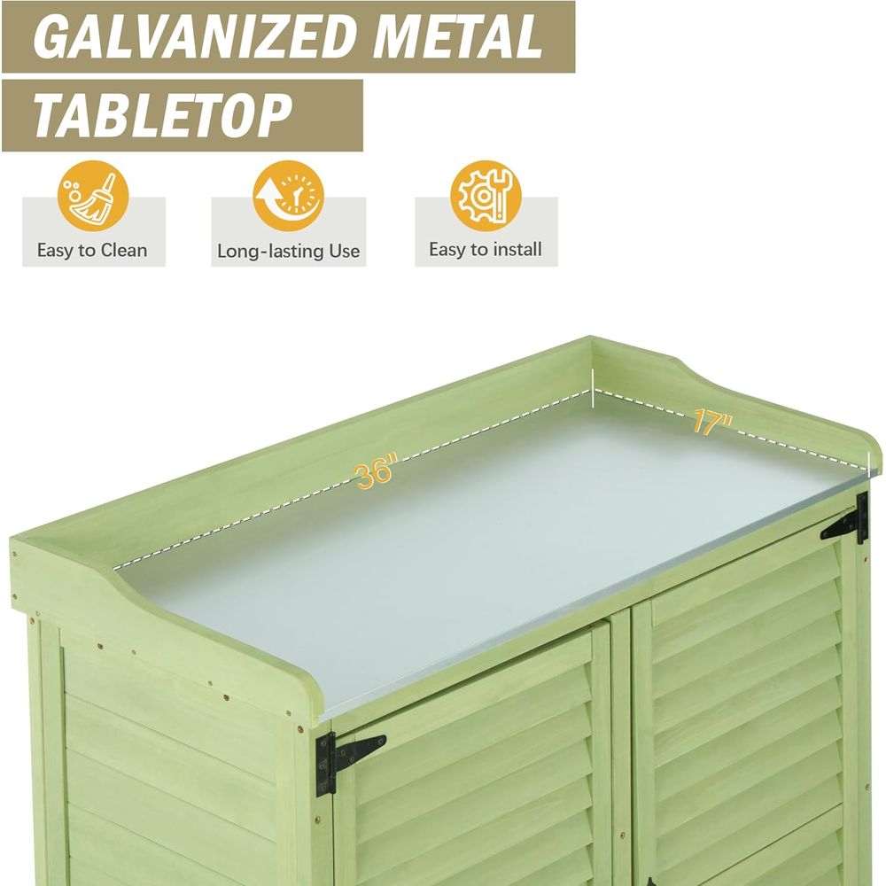 Outdoor Potting Bench with Met - огляд і ціна Gardening Tools Toolstation
