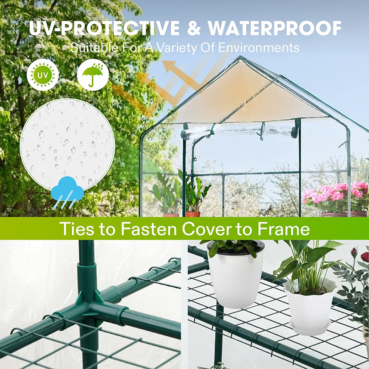 Walk-in 3-Tier Greenhouse Port - огляд і ціна Greenhouse Mini Indoor