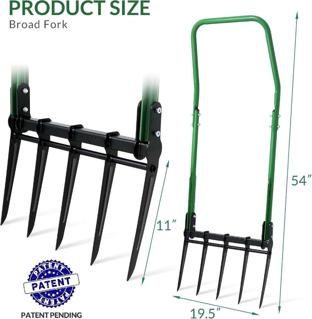 Heavy Duty 5-Tine Broad Fork G - огляд і ціна Gardening Tools Heavy Duty