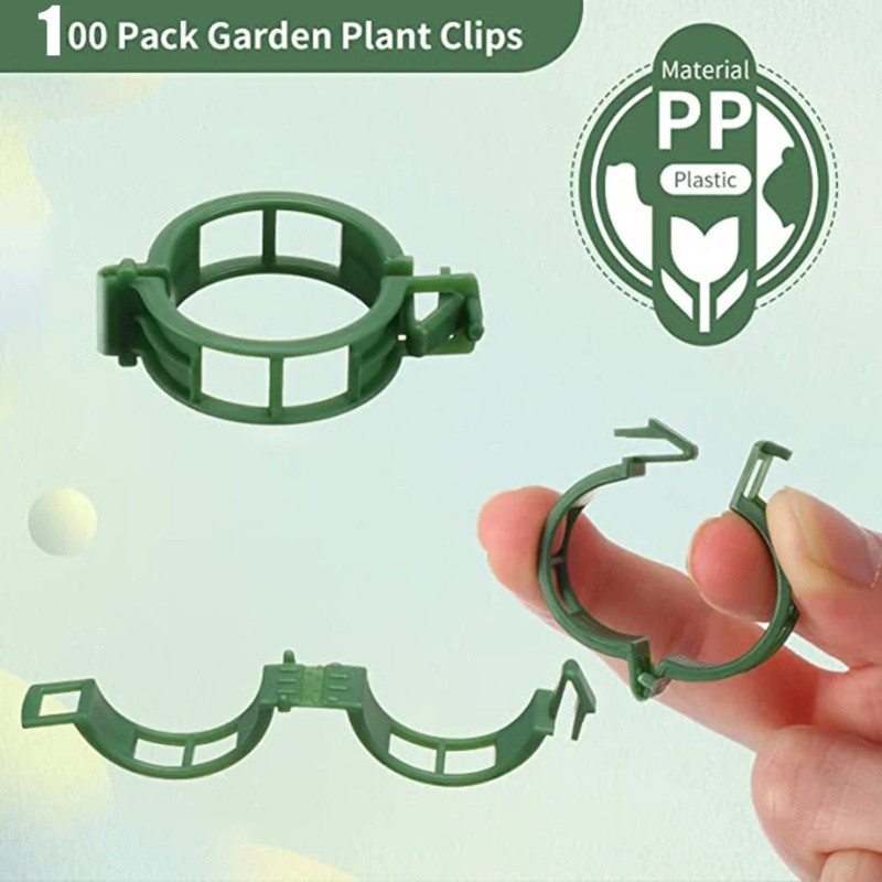 100 PCS/ Plant Support Clip Pl - огляд і ціна Gardening Tools Usa