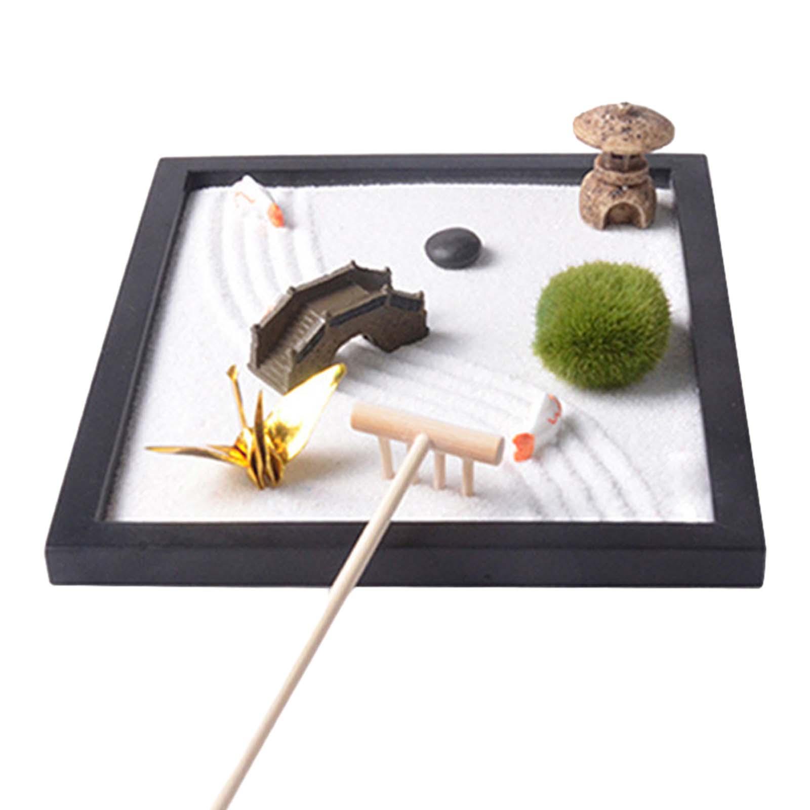 Zen Garden Sand Tray for Desk  - огляд і ціна Gardening Tools Japanese