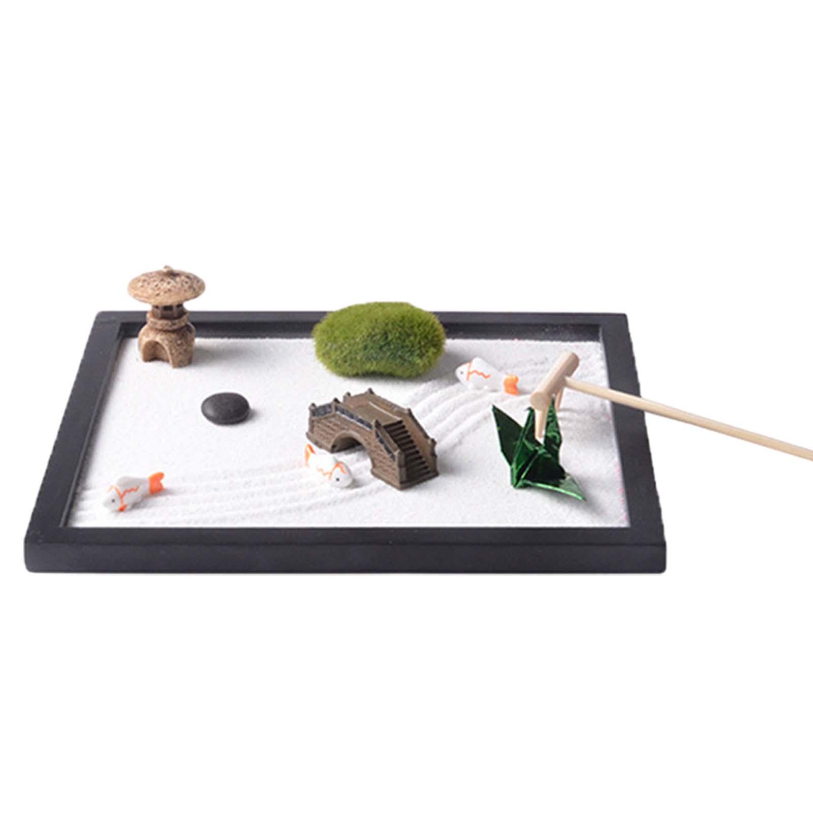 Zen Garden Sand Tray for Desk  - огляд і ціна Gardening Tools Japanese