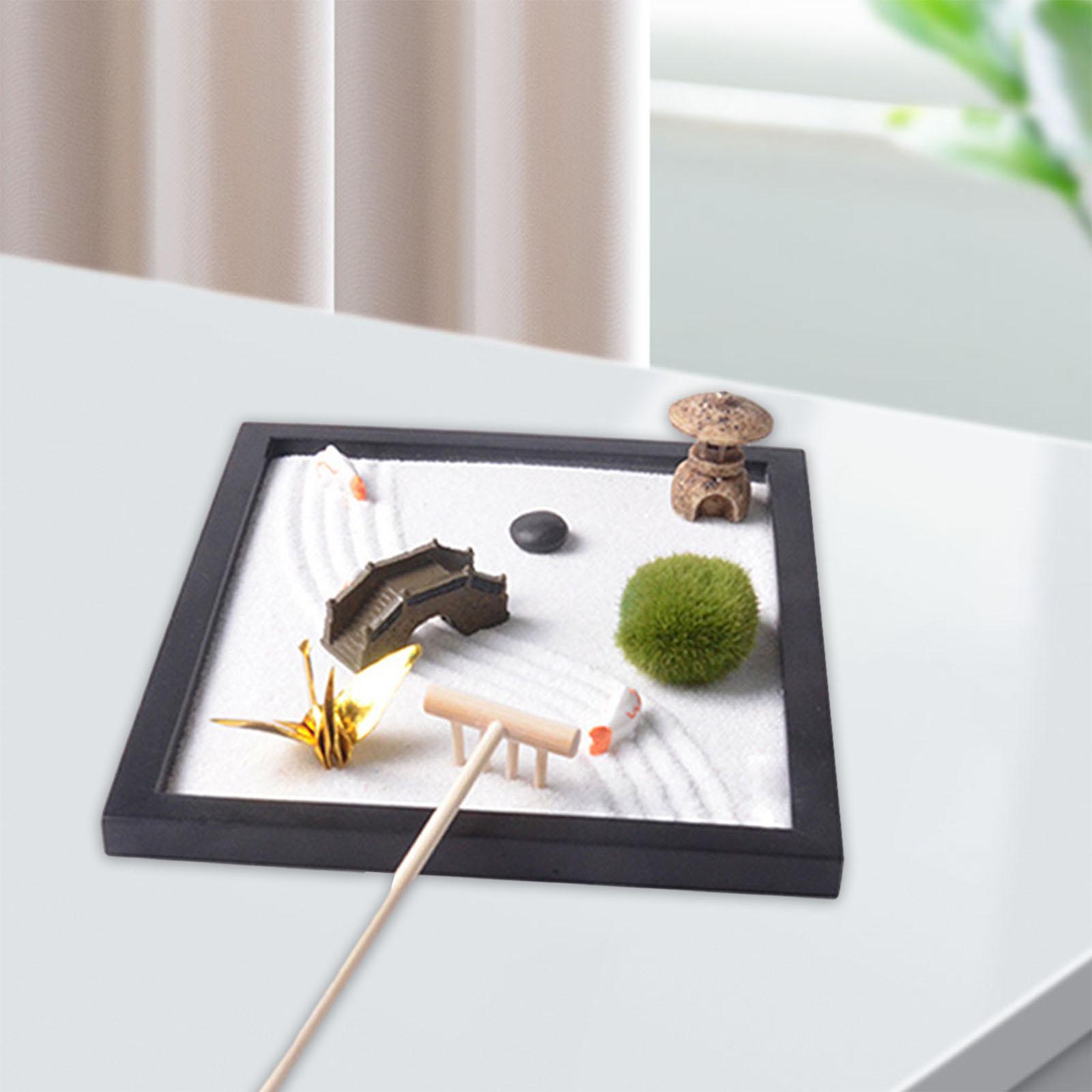 Zen Garden Sand Tray for Desk  - огляд і ціна Gardening Tools Japanese