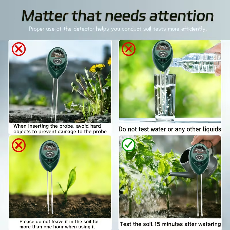 3-in-1 Soil Tester (Moisture,  - огляд і ціна Gardening Tools Equipment