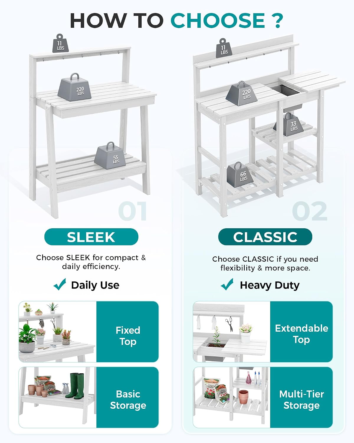 Outdoor Potting Bench with Sto - огляд і ціна Gardening Tools Heavy Duty