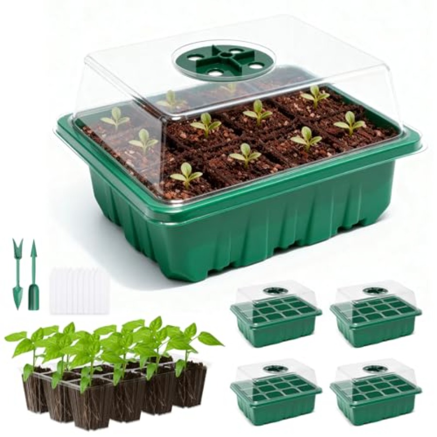 5 Packs Seed Starter Tray with - огляд і ціна Greenhouse Mini Indoor